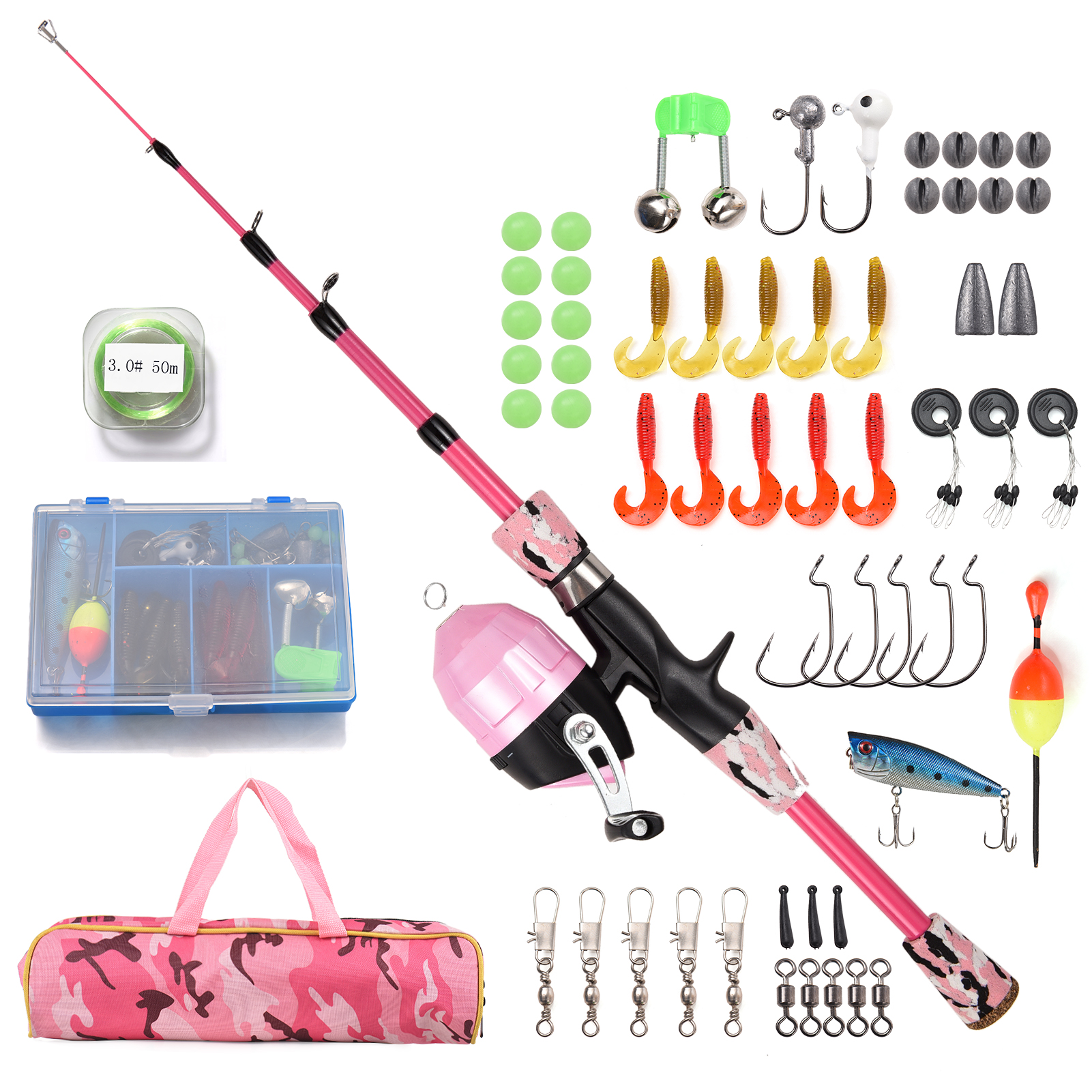 Kids Fishing Rod and Reel Comb - đánh giá và giá Spincast Reel