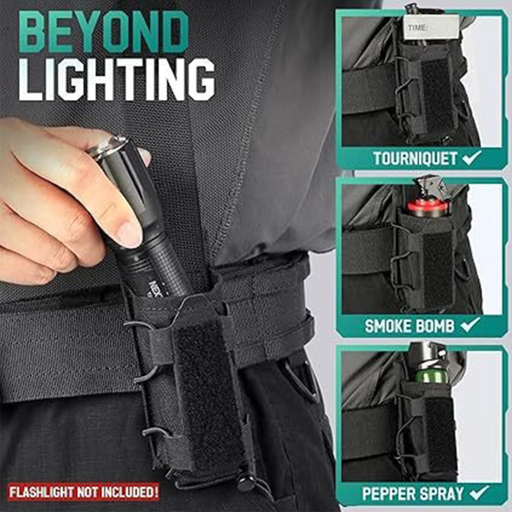 Tactical Flashlight Pouch Hols - đánh giá và giá Reel Bag