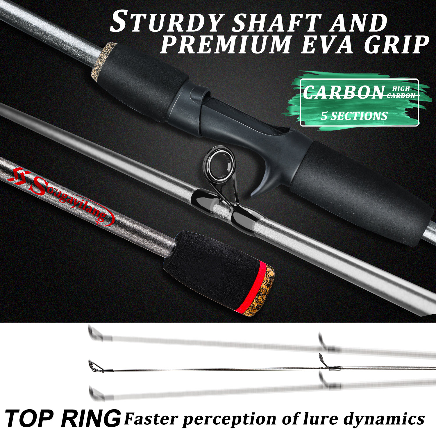 Sougayilang Fishing Rod Combo  - đánh giá và giá Spincast Reel