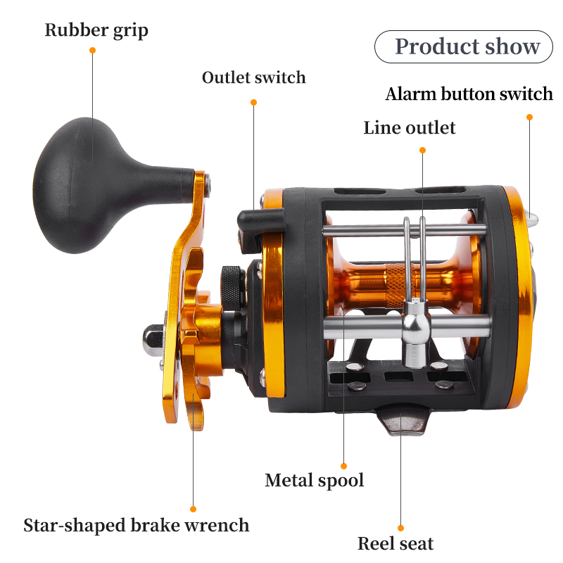 BILLINGS Trolling Drum Reel 33 - đánh giá và giá Trolling Reel