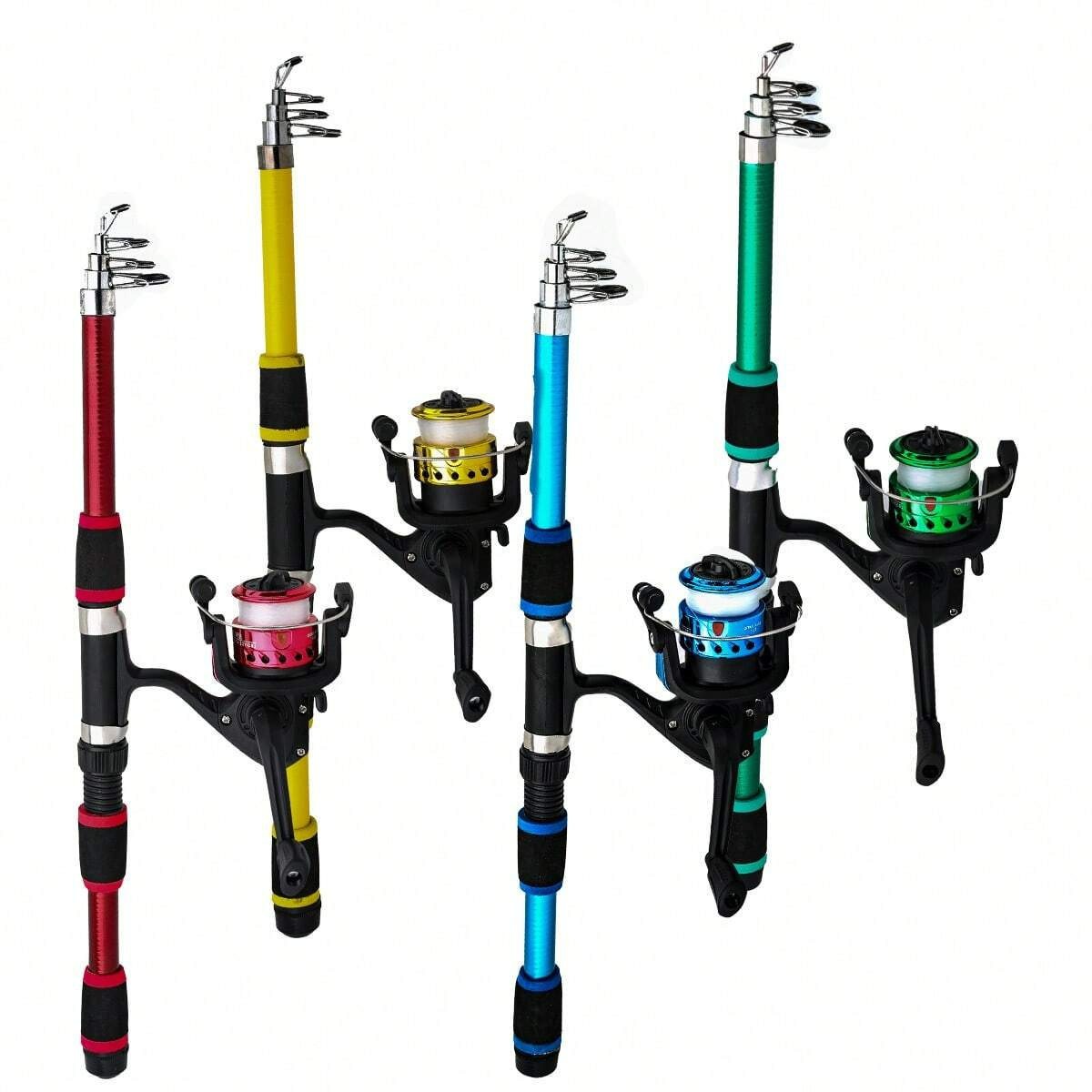 Fishing Pole Set Full Kits Wit - đánh giá và giá Spincast Reel