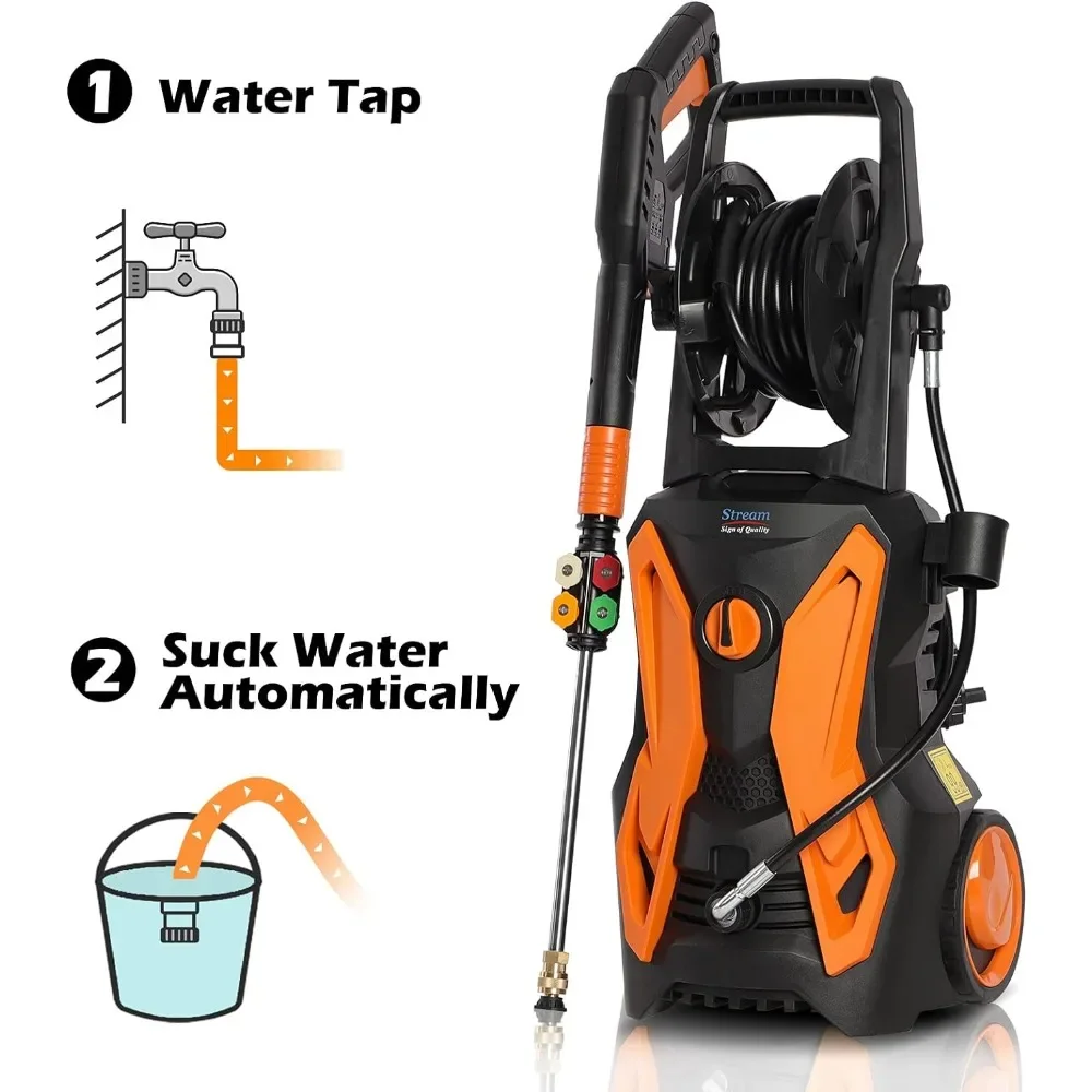 For 3500PSI Pressure Washer, 2 - đánh giá và giá Electric Reel