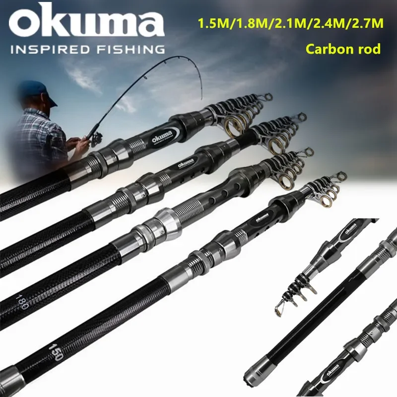 OKUMA New Carbon Rock Rod 1.5M - đánh giá và giá Surf Reel