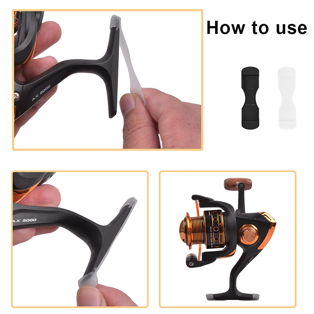 40/100Pcs Rubber Fishing reel  - đánh giá và giá Trolling Reel