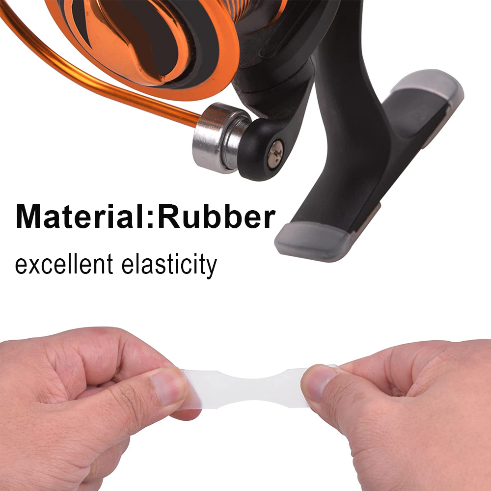 40/100Pcs Rubber Fishing reel  - đánh giá và giá Trolling Reel